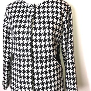 Laundry Houndstooh Jacket Black and White S 6